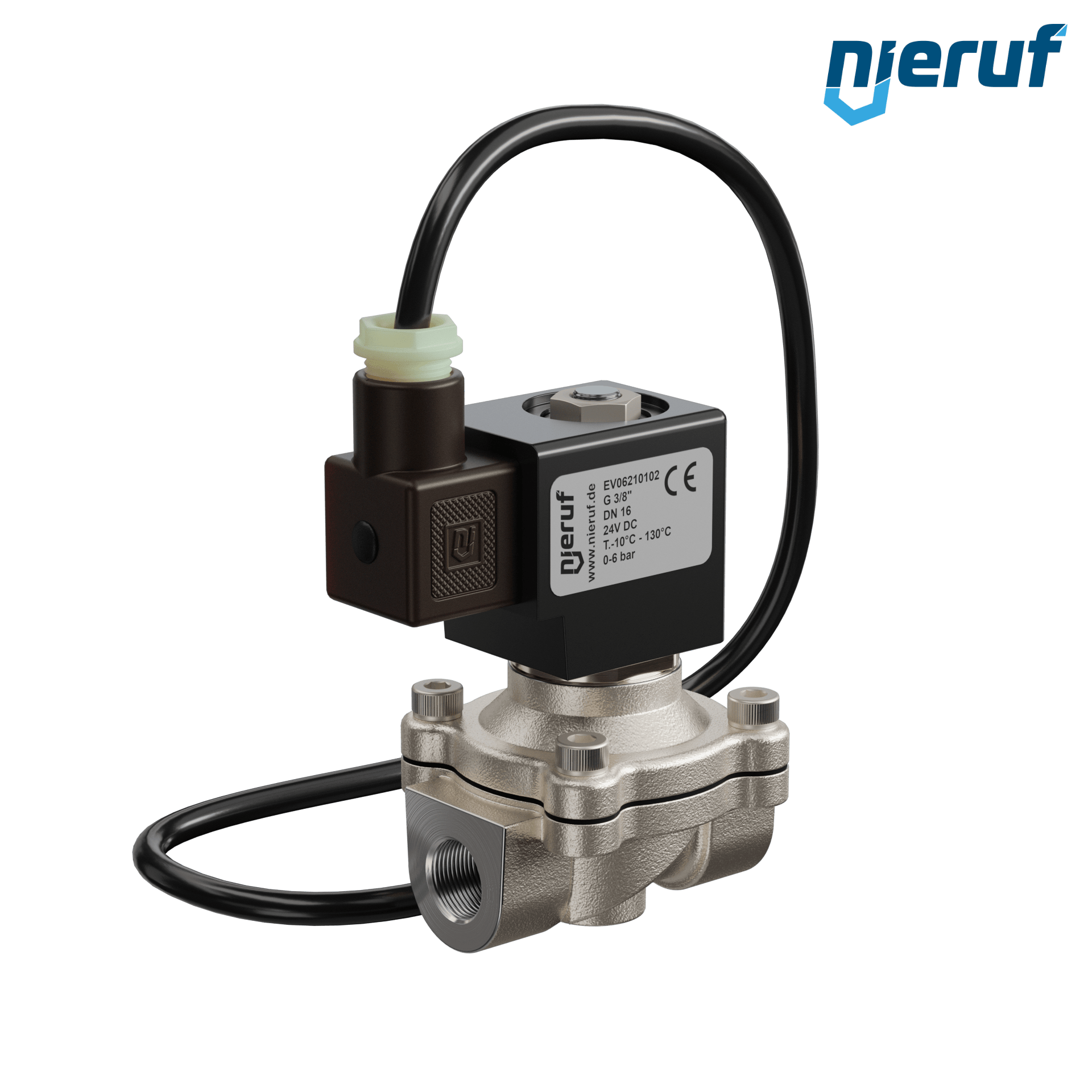 ATEX-Magnetventil DN16 G 3/8" Zoll 24V DC