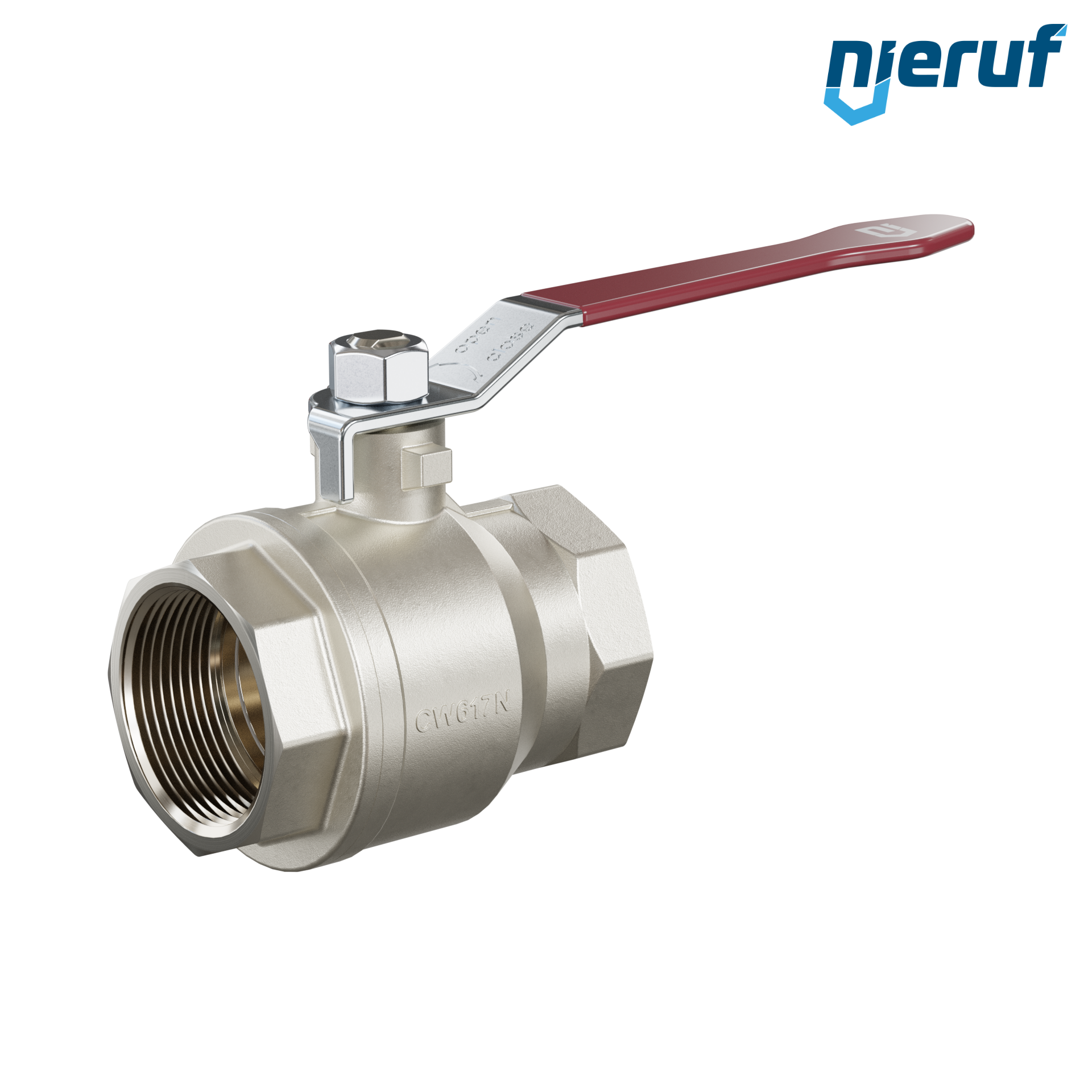 valvola a sfera a 2 vie DN40 - 1 1/2" pollici GK01 entrambi i lati con filettatura interna