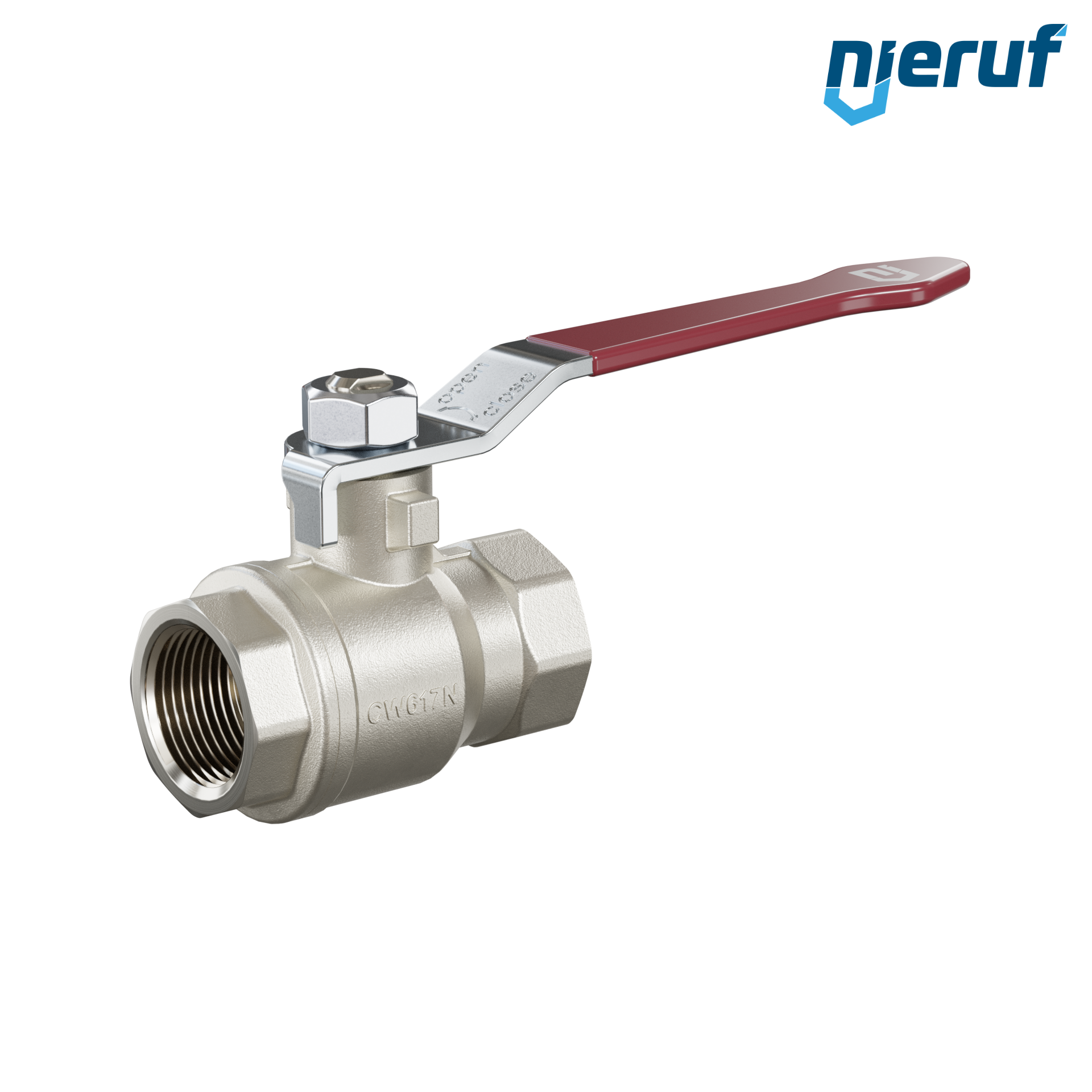 valvola a sfera a 2 vie DN15 - 1/2" pollici GK01 entrambi i lati con filettatura interna