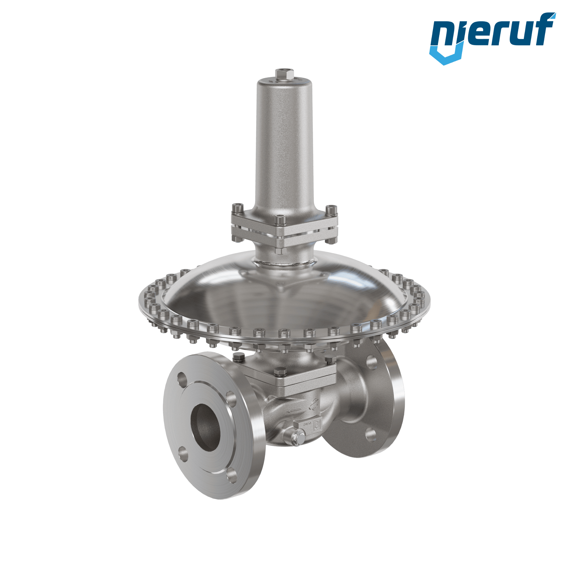 Millibar-Überströmventil Flansch DN50 UV18 Edelstahl EPDM / PTFE 7 - 100 mbar