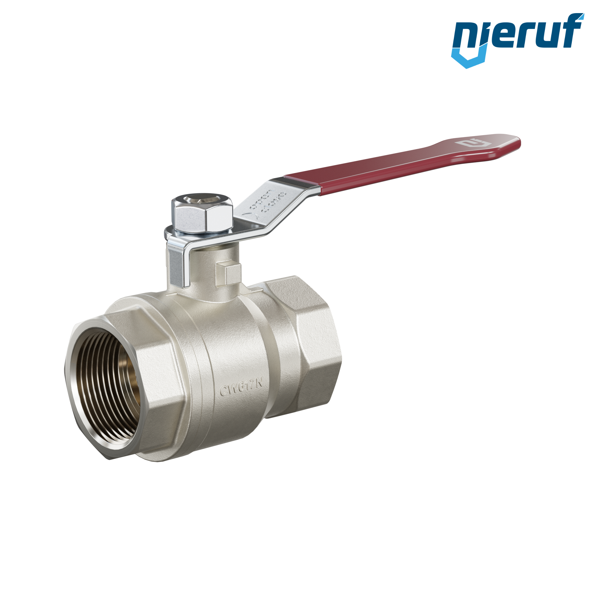 valvola a sfera a 2 vie DN25 - 1" pollici GK01 entrambi i lati con filettatura interna