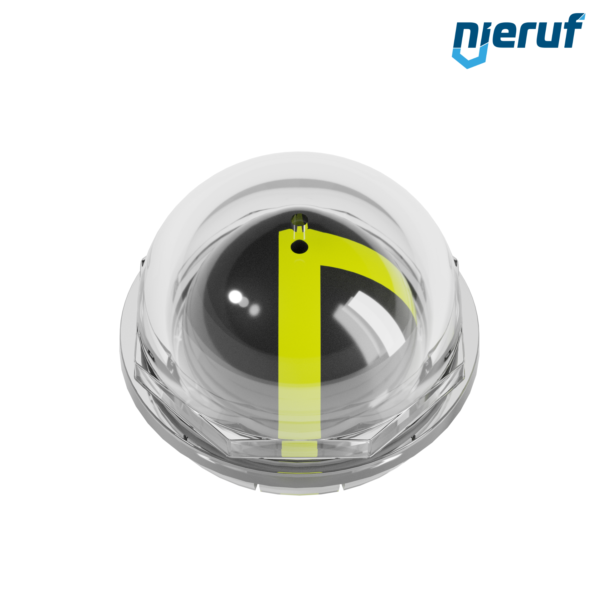 Stellungsanzeige 3-Wege Kugelhahn mit L-Bohrung für elektrischen Antrieb Typ AN03