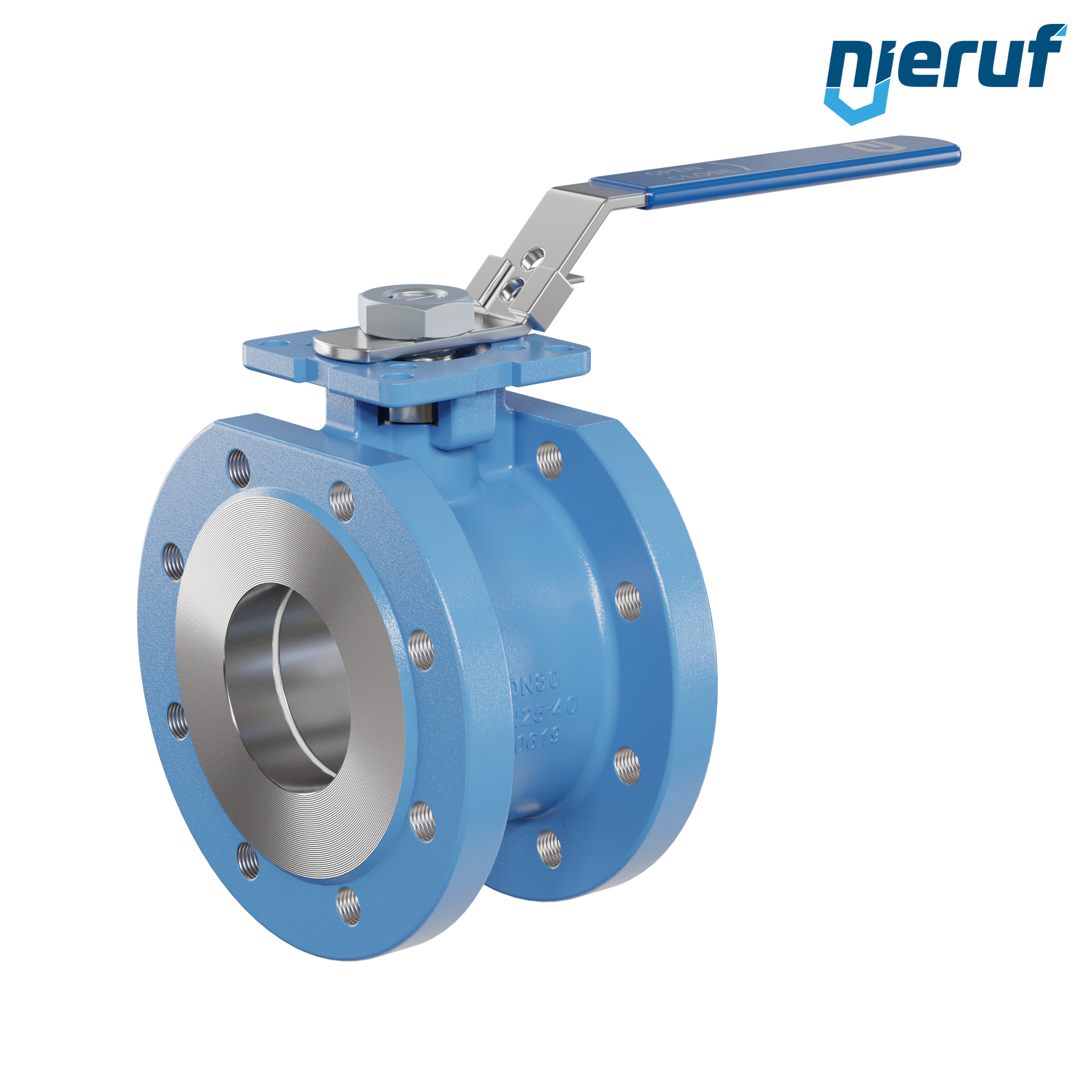 valvola a sfera dal design compatto DN80 PN40 FK03 acciaio fuso 1.0619 sfera in acciaio inossidabile 1.4408