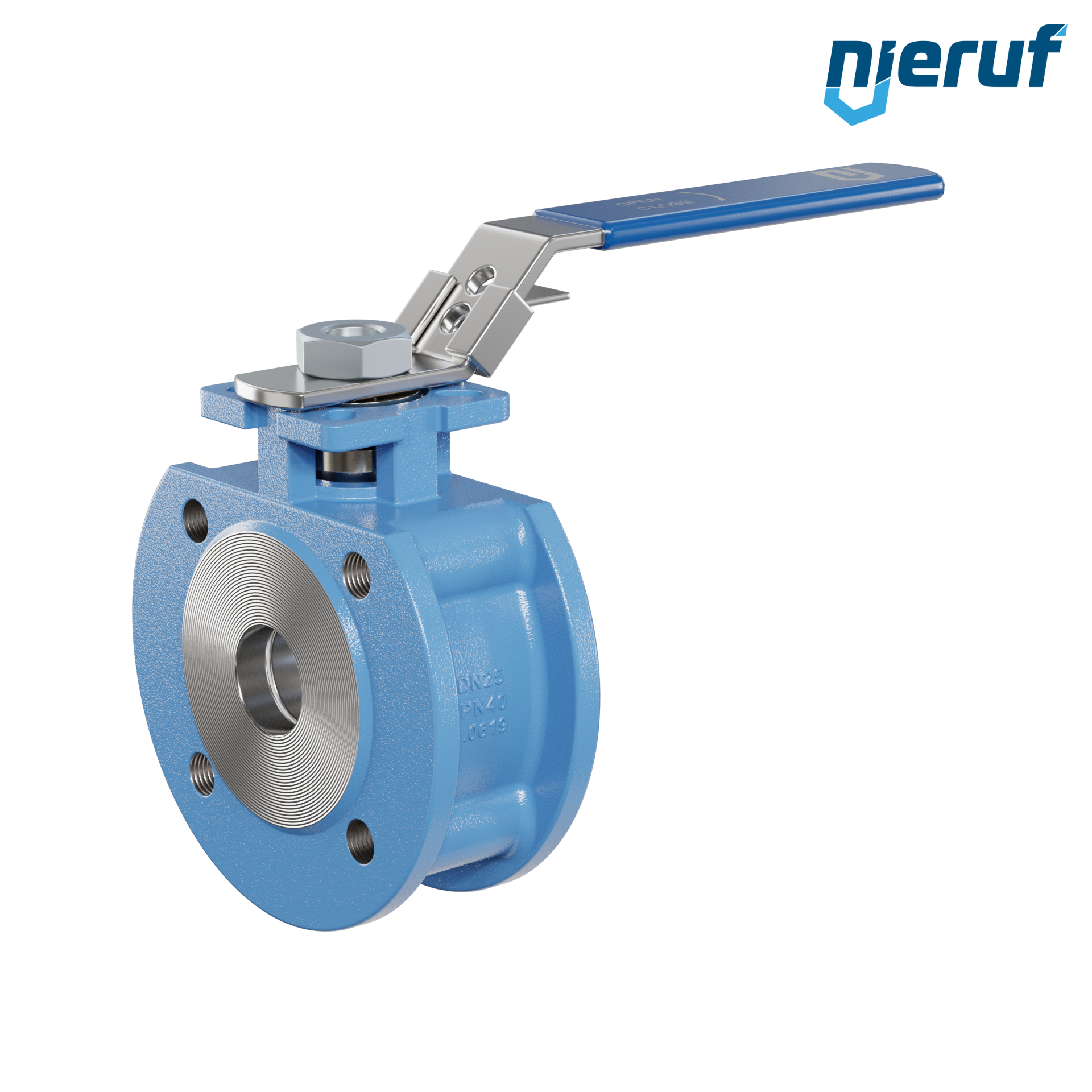 valvola a sfera dal design compatto DN25 PN40 FK03 acciaio fuso 1.0619 sfera in acciaio inossidabile 1.4408