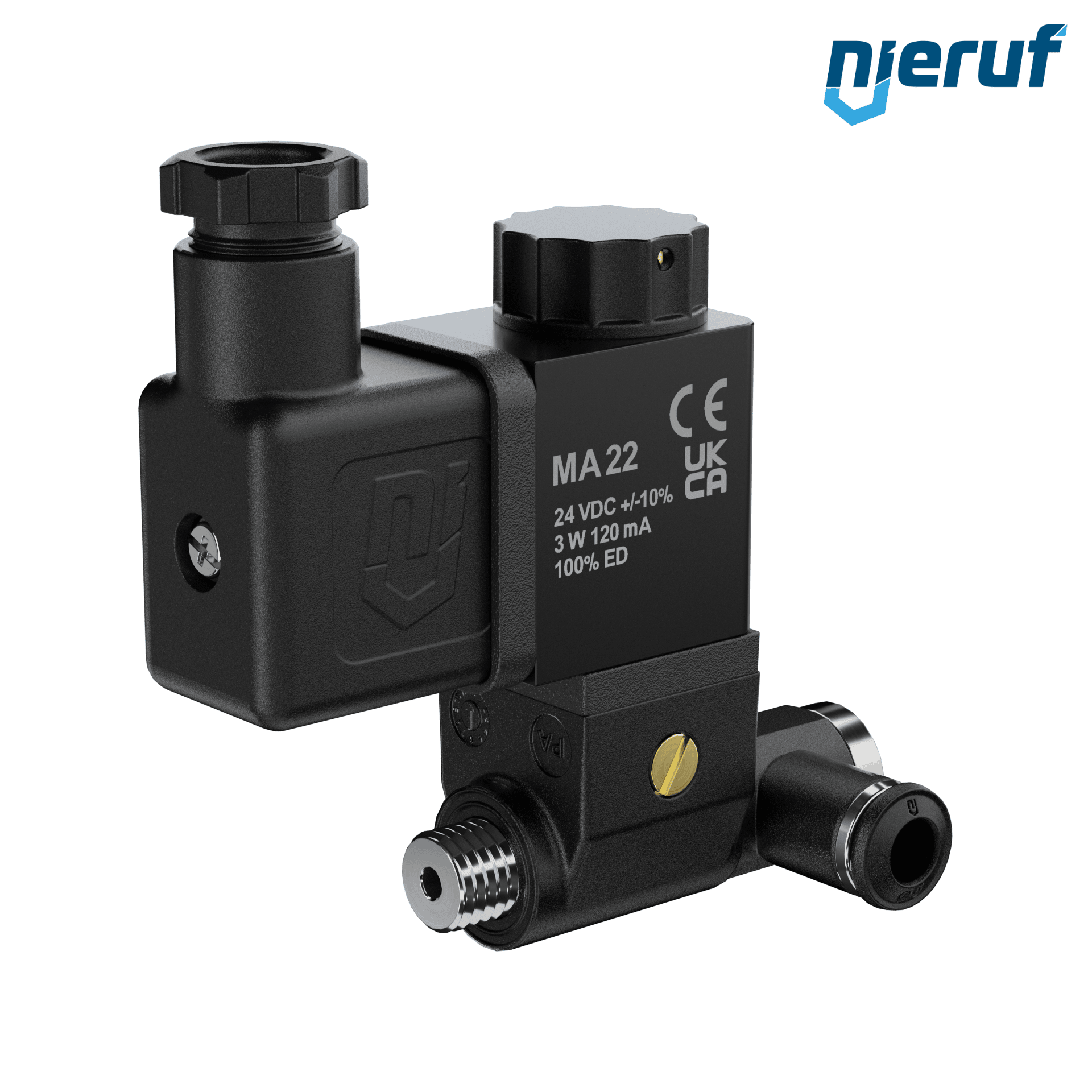 Pilotventil Eingang: 6mm Stecker 24V DC KV05