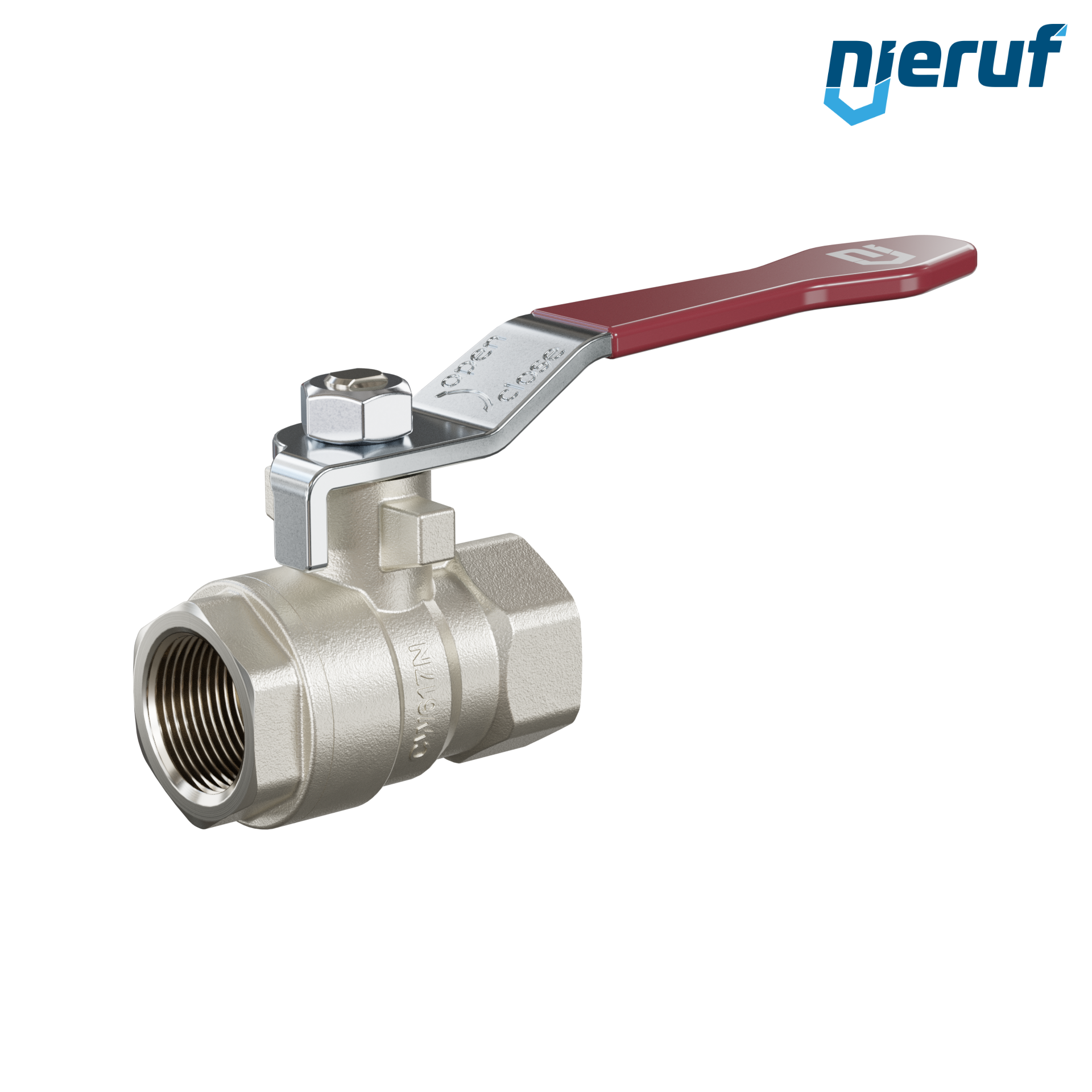 valvola a sfera a 2 vie DN10 - 3/8" pollici GK01 entrambi i lati con filettatura interna