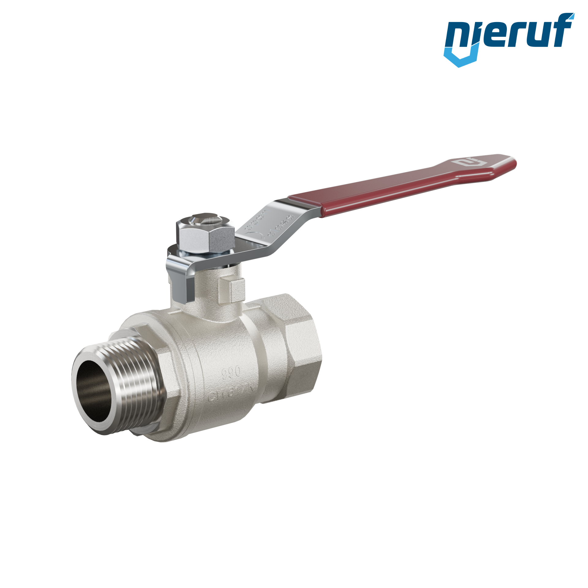 valvola a sfera a 2 vie DN15 - 1/2" pollici GK01 filettatura F x M