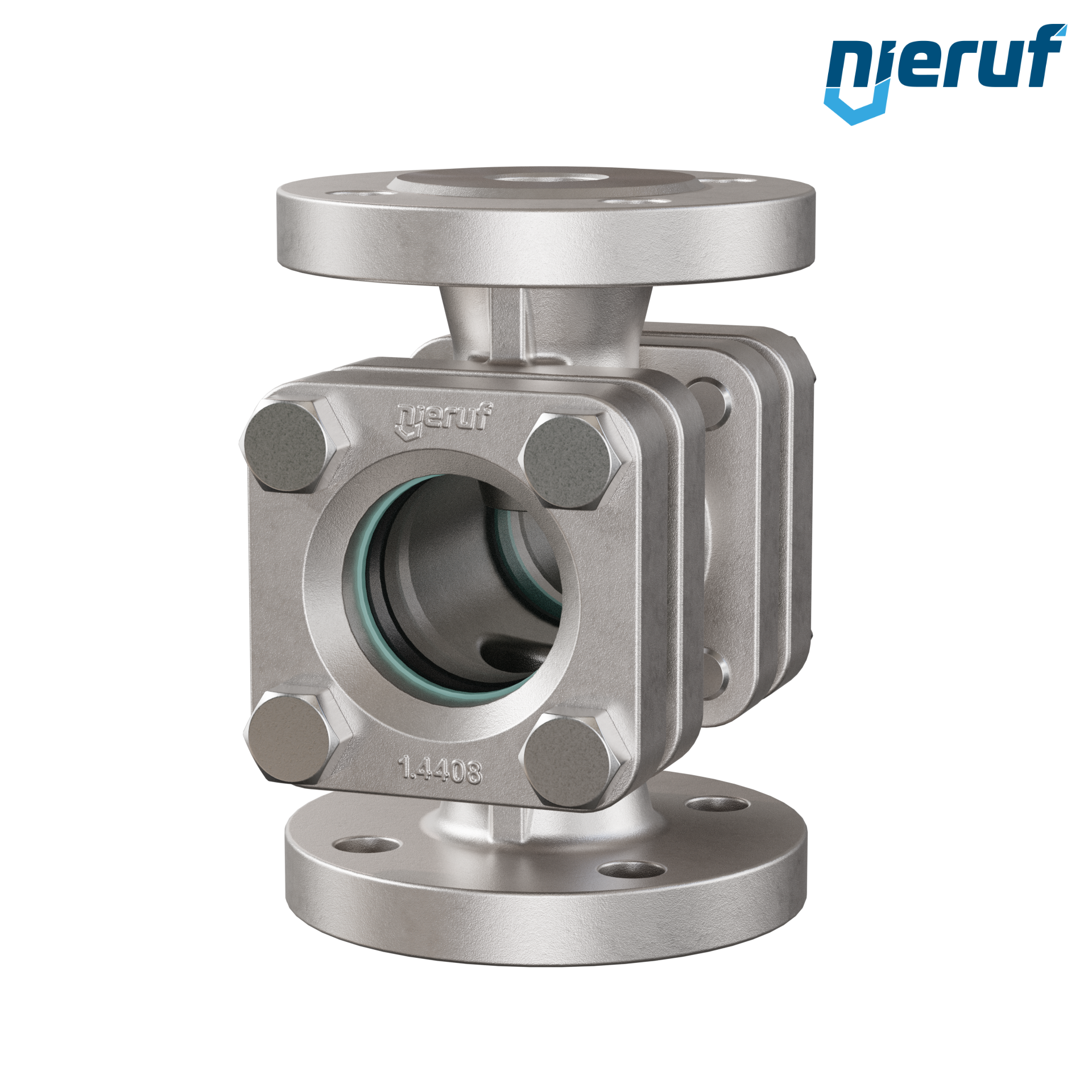 Specola visiva flangiata DN25 - 1" pollici acciaio inossidabile AISI 316 flangia ANSI 300 vetro borosilicato versione standard