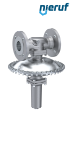 mbar-Regler DN50 DM24 Flansch DIN EN 1092 Edelstahl EPDM 50 - 200 mbar