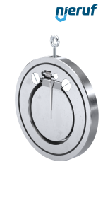 Zwischenflansch-Rückschlagklappe mit Feder DN100 ZR04 Edelstahl 1.4408 EPDM