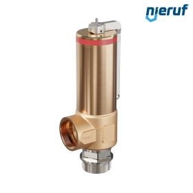 Kryo-Sicherheitsventil mit Hebel DN32 2" AG x 2" IG SV18, Edelstahl & Rotguss PTFE