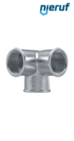 Tempergussfitting Winkelverteiler Nr. 221, DN15 - 1/2" Zoll verzinkt