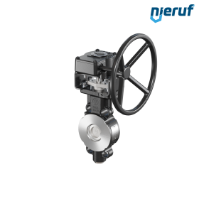 Doppelexzentrische Absperrklappe AK11 DN 50 PN10-40 ANSI150-300 Getriebe