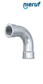 Tempergussfitting Bogen Nr. 2, DN15 - 1/2" Zoll verzinkt