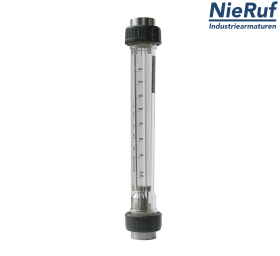Schwebekörper Durchflussmessgerät 1/2" Zoll 500,0 - 5000 l/h Luft NBR