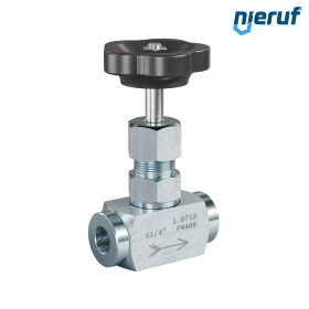 Nadelventil  1/4" Zoll NV01 Stahl (blau verzinkt)