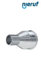 Tempergussfitting Reduziermuffe Nr. 246, 1 1/2" x 1 1/4" Zoll verzinkt