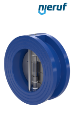 Doppelflügel-Rückschlagklappe DN65 DR02 GGG40 EPDM