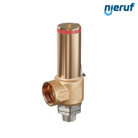 Kryo-Sicherheitsventil ohne Anlüftung DN25 1" AG x 1 1/2" IG SV18, Edelstahl & Rotguss PTFE