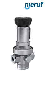 Präzisions-Druckregler 3/8" Zoll DM15 Edelstahl EPDM 0,5 - 15,0 bar