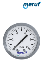 Manometer 0 - 40,0 bar G 1/4" axial 50 mm Edelstahl MM05