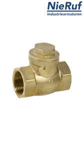 Gewinde-Rückschlagklappe 1 1/2" Zoll GR02 Messing EPDM