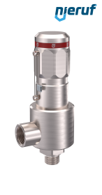 Sicherheitsventil DN10 1/4" AG X 1" IG NPT, SV15, MD / PAI, ohne Anlüftung, Eck-Ausführung, 50,0 - 180,0 bar