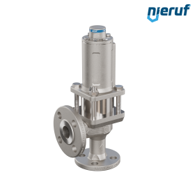 Flansch-Sicherheitsventil ASME gasförmige Medien gasdicht mit Faltenbalg ANSI 150 DN15 3/4" x 1" SF07, Stahlguss, Metall, ohne Anlüftung