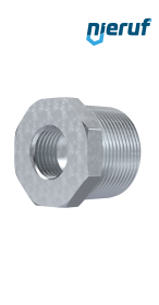 Tempergussfitting Reduzierstück Nr. 241, 3/4" x 3/8" Zoll verzinkt