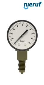 Manometer G 1/4" radial 50 mm Stahl MM03 0 - 16,0 bar