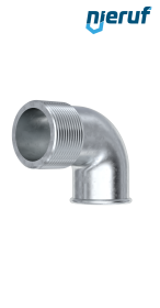 Tempergussfitting Winkel Nr. 92, DN15 - 1/2" Zoll verzinkt