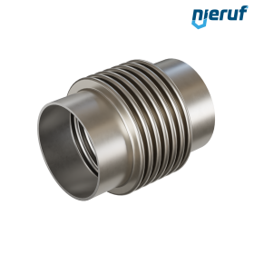 Axialkompensator DN150 - 168,3mm Typ KP05 Edelstahl-Anschweißenden und Edelstahl-Faltenbalg